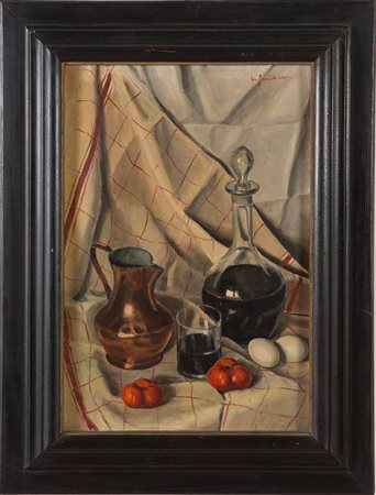 Ugo Guidi (Comacchio 1923 – Bologna 2007), “Natura morta”, XVII. Olio su...