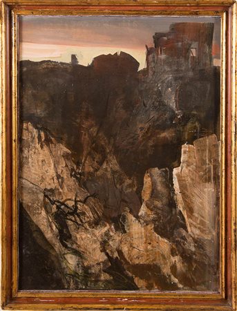 Pietro Annigoni (Milano 1910 - Firenze 1988), “La frana”, LXXI. Olio su...