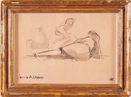 Pietro Annigoni (Milano 1910 - Firenze 1988), “Figure distese”. China...