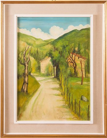 Emilio Contini (Puerto de S. Maria 1930), “Appenino Bolognese”, 1971. Olio su...