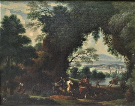 PANDOLFO RESCHI (Danzica 1640 - Firenze 1696) ambito di. "Scena di...