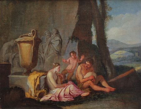 GIULIO CARPIONI (Venezia 1613-Vicenza 1678) attr. "Scena pastorale...