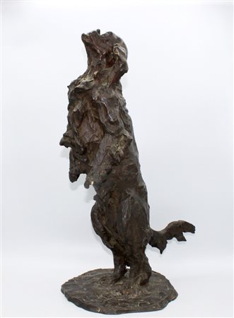 LUIGI PANZERI (LOMAGNA 1865 - Milano 1939) "Cagnolino" Bronzo firmata alla...