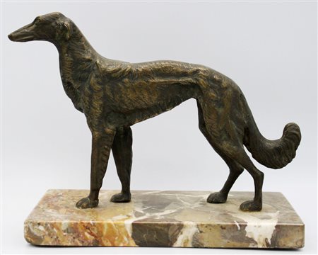 SCULTURA "Levriero" Bronzo cm 16x24