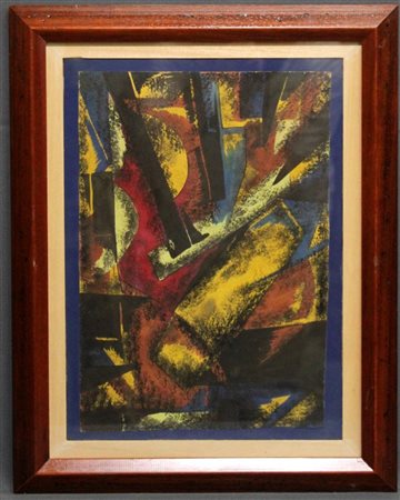 PITTORE ATTIVO ALL'INIZIO DEL XX SEC. " Composizione" tecnica mista su...