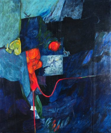 DOVA GIANNI (Roma 1925 - Pisa 1991) "Il seme mette le sue radici " 1985 Olio...