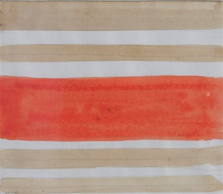 REGGIANI MAURO (Monantola 1897 - Milano 1980) "Senza titolo" acquerello su...