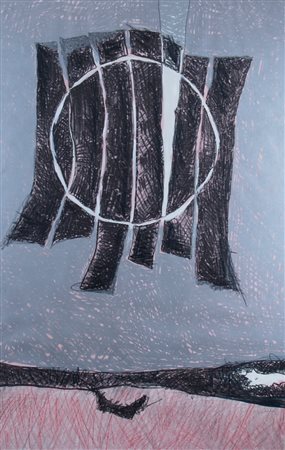 CRIPPA ROBERTO (Monza 1921 - Bresso 1972) "Senza titolo" Litografia...