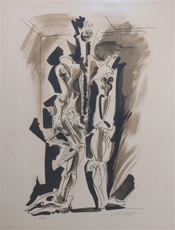 MASSON ANDRÃ‰ (Balagny-sur-ThÃ©rain, Francia 1896 - Parigi 1987) "Senza...