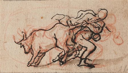 Pier Francesco Mola [cerchia di] (1612 - 1666) COPPIA DI DISEGNI DALLE...