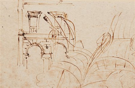 Gaspare Vanvitelli [cerchia di] (1653 - 1736) TRE DISEGNI Studio per un...