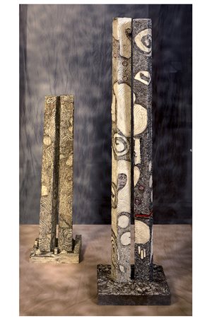 BARBARA LEGNAZZI NUMERO 2 della serie I SIGNORI DEL TEMPO scultura - tecnica...