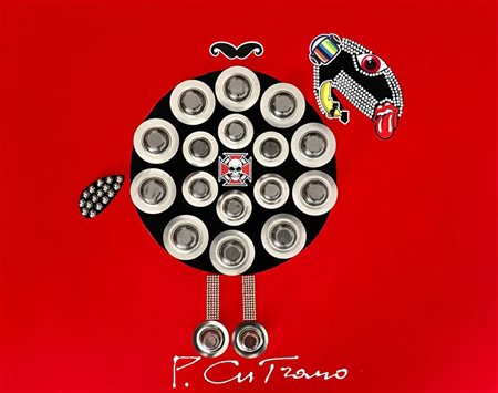 PAOLO CUTRANO Pecora Corazzata - Kotiomkin, 2019 Tecnica mista su tela cm 80x100