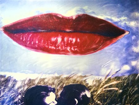 ENNIO CALABRIA Studio per la donna del pescatore, 2013 acrilico su tela cm 60x60