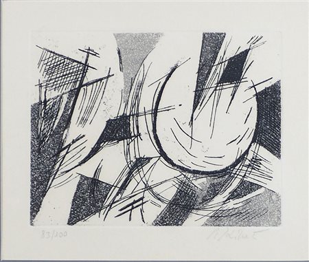 Armando Pizzinato 1910-2004 Lotto di 2 litografie di cm. 17x20, entrambe...