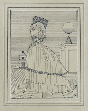 Lucas e Saffaro Lotto di 2 opere incorniciate, misure diverse.