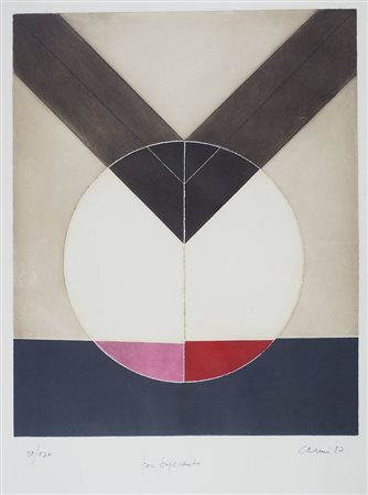 Massagrande e Carmi Lotto di 2 litografie a colori, cm. 70x50, incorniciate.