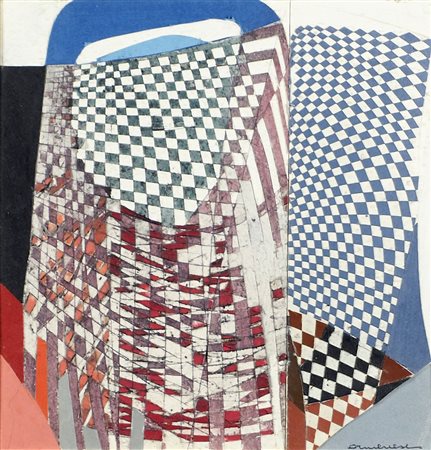 Benito Ormenese 1930-2013 "Senza titolo" cm. 23x23 - tecnica mista Firmato b....