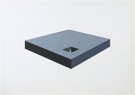 Mauro Staccioli 1937-2018 Lotto di 2 grafiche di cm. 50x70, entrambe firmate...