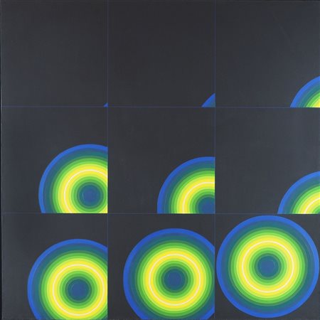 Horacio Garcia Rossi 1929-2012 "Couleur-lumiere" cm. 100x100 - acrilico su...