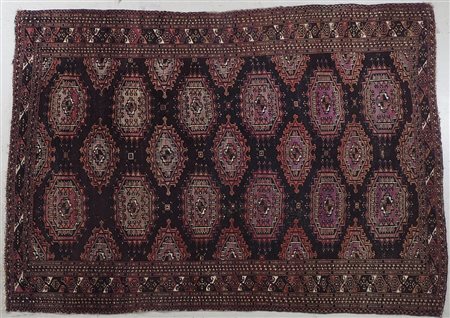 Tappeto turcmeno Sarjk fine XIX secolo, cm. 139x197