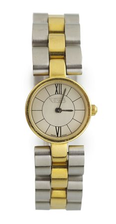 Gianni Bulgari: piccolo orologio da polso da donna in acciaio e oro giallo,...