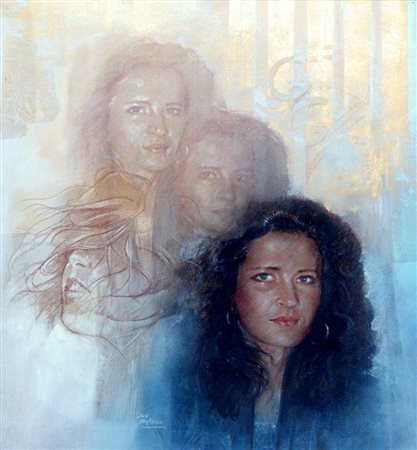 Ivo Batocco 1944, Cingoli (Mc) - [Italia] Riminiscenza di un amore olio e...