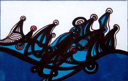 Fausto Luzi 1940, Fermo (Fm) - [Italia] senza titolo tecnica mista su carta...