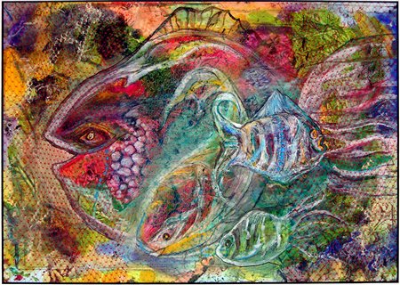 Zepp Cassar 1962, Qormi - [Malta] Alive tecnica mista su carta 29x40 cm 2003...