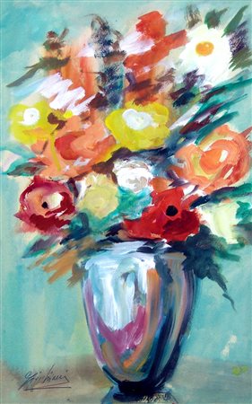 Edmondo Giuliani 1915, Jesi (An) - 2007, Jesi (An) - [Italia] Vaso di fiori...