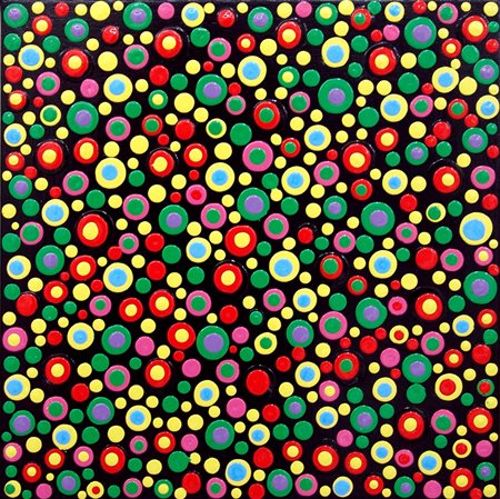 Padelah 1961, Atri (Te) - [Italia] Spring smalto su tela 40x40 cm 2019 firma...