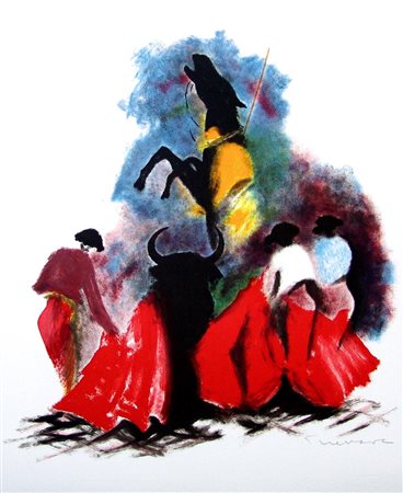 Jose Guevara 1926, Huelva - 2010, Huelva - [Spagna] senza titolo litografia...