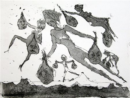 Mino Maccari 1898, Siena (Si) - 1989, Roma (Rm) - [Italia] senza titolo...