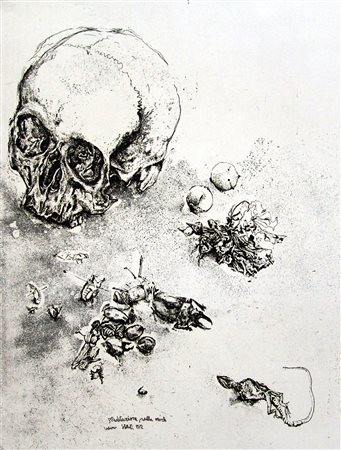 Roberto Stelluti 1951, Fabriano (An) - [Italia] Meditazione sulla morte...