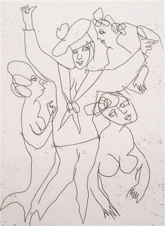 Mino Maccari 1898, Siena (Si) - 1989, Roma (Rm) - [Italia] senza titolo...