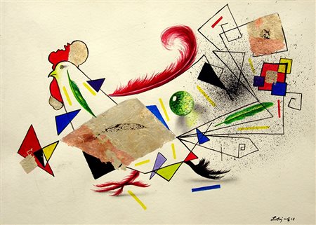 Alberto Lanteri 1955, Torino (To) - [Italia] Hen tecnica mista su carta 50x70...