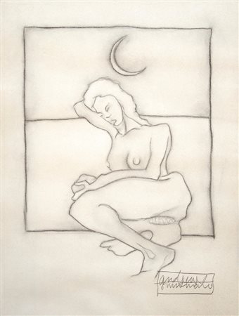 Andy Simionato 1968, Venezia (Ve) - [Italia] senza titolo carboncino su carta...