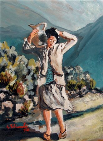 Giovanni Schiaroli 1949, Senigallia (An) - [Italia] senza titolo olio su...