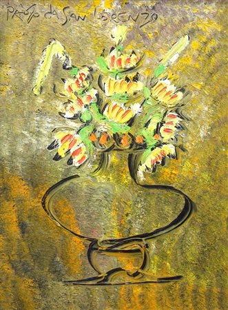 Paolo da San Lorenzo 1935, San Lorenzo in Campo (Pu) - [Italia] Fiori olio su...