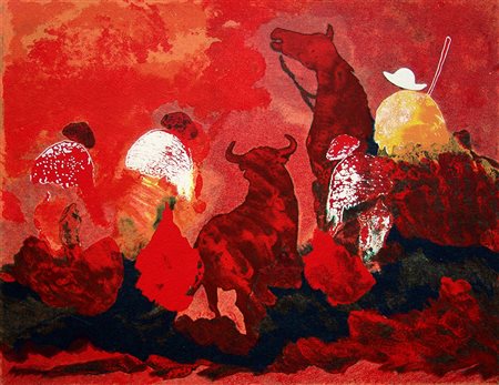 Jose Guevara 1926, Huelva - 2010, Huelva - [Spagna] senza titolo serigrafia...