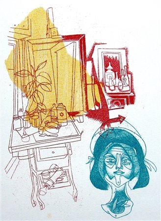 Giuseppe Guerreschi 1929, Milano (Mi) - 1985, Nizza (Francia) - [Italia] Per...