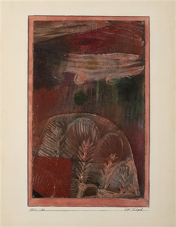 Paul Klee (Münchenbuchsee 1879 - Muralto 1940)"Der Hügel" 1922olio su tela...