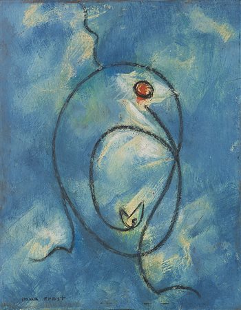Max Ernst (Bruhl 1891 - Parigi 1976)"L'oiseau" 1951 circaolio su tavolacm...