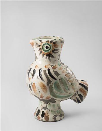 Pablo Picasso (Malaga 1881 - Mougins 1973)"Chouette" 1969ceramica...