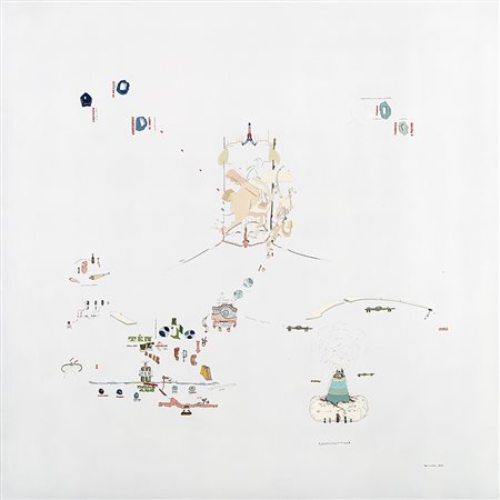 Gianfranco Baruchello (Livorno 1924)"Md par l'oui dire 3: soggettività...