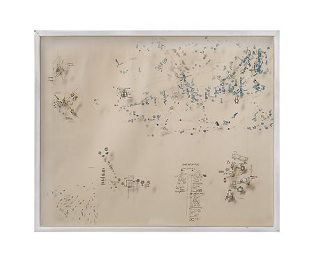 Gianfranco Baruchello (Livorno 1924)"Oh mio vecchio truncops" 1965smalto su...