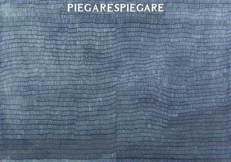 Alighiero Boetti (Torino 1940 - Roma 1994)"Piegarespiegare" 1980penna biro su...