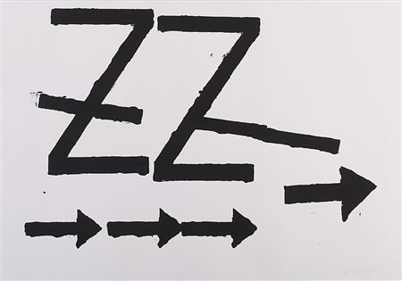 Jannis Kounellis (Pireo 1936 - Roma 2017)"Segnali" 1960tecnica mista su...