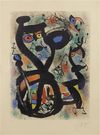 Joan Miró, Barcellona 1893 - Palma di Maiorca 1983, El gato (Le chat), 1969,...