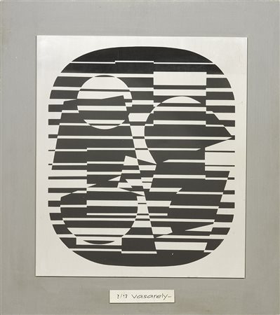Victor Vasarely, Pecs 1906 - Parigi 1997, Zeta, (1955), Serigrafia su...